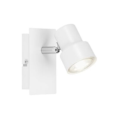 Briloner Leuchten Foco de pared LED, lámpara de 1 foco, proyector giratorio y orientable, 1x GU10, 5 W, 460 lumen, 3000 Kelvin, blanca Briloner Leuchten Foco de pared LED, lámpara de 1 foco, proyector giratorio y orientable, 1x GU10, 5 W, 460 lumen, 3000 Kelvin, blanca