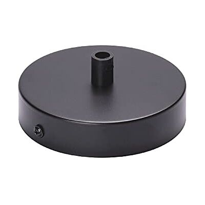 Orion Baldaquino de techo 1 pieza (Ø 100 mm), altura 24 mm, baldaquino para lámpara de techo, metal, negro Orion Baldaquino de techo 1 pieza (Ø 100 mm), altura 24 mm, baldaquino para lámpara de techo, metal, negro