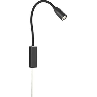 Fischer & Honsel Sten Lámpara de Cama, 5 W, Negro, 35 x 4 x 61 cm (LxBxH) Fischer & Honsel Sten Lámpara de Cama, 5 W, Negro, 35 x 4 x 61 cm (LxBxH)