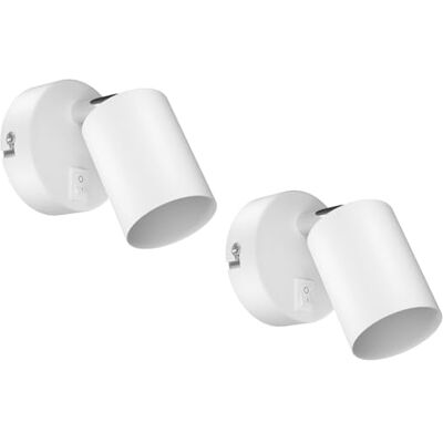 ledscom.de 2x aplique WAIKA, interruptor, blanco mate, redondo, 1x GU10 máx. 60W ledscom.de 2x aplique WAIKA, interruptor, blanco mate, redondo, 1x GU10 máx. 60W