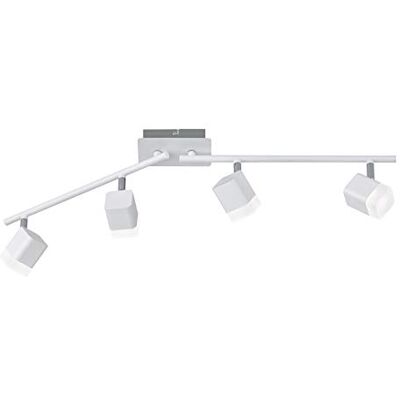RL LIVE YOUR LIGHT Reality Lighting Foco decorativo moderno Roubaix, LED integrado 80% ahorro de energía, Material Metal, Color Blanco mate RL LIVE YOUR LIGHT Reality Lighting Foco decorativo moderno Roubaix, LED integrado 80% ahorro de energía, Material Metal, Color Blanco mate