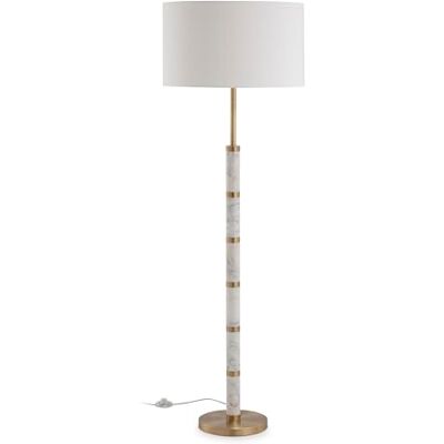 AlexandreHouse LAMPARA DE PIE 25X25X135 MARMOL BLANCO/METAL DORADO AlexandreHouse LAMPARA DE PIE 25X25X135 MARMOL BLANCO/METAL DORADO
