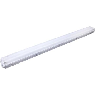 Gefom Regleta de plástico, 18 W, color gris Gefom Regleta de plástico, 18 W, color gris