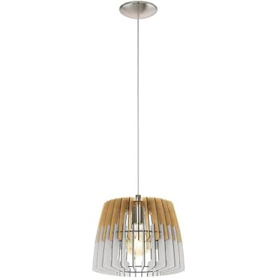 Eglo ARTANA Lámpara de techo, acero, 60 W, níquel mate, lámpara colgante Ø 30 cm Eglo ARTANA Lámpara de techo, acero, 60 W, níquel mate, lámpara colgante Ø 30 cm