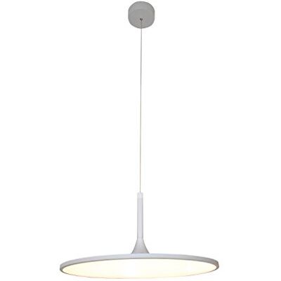 LUSSIOL Lámpara colgante (metal, 61 x 33 cm), color blanco LUSSIOL Lámpara colgante (metal, 61 x 33 cm), color blanco