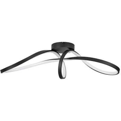 Eglo Calarossa-Z connect.z Lámpara de techo LED, ZigBee, control por voz de Alexa y aplicación, blanco cálido-blanco frío, RGB, metal, atenuable, color negro, 23 x 70,5 cm Eglo Calarossa-Z connect.z Lámpara de techo LED, ZigBee, control por voz de Alexa y aplicación, blanco cálido-blanco frío, RGB, metal, atenuable, color negro, 23 x 70,5 cm