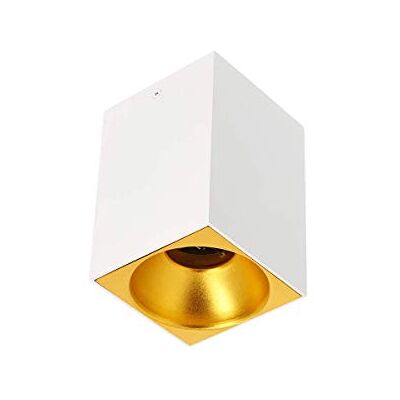 GTV lighting Lámpara de techo TENSA de aluminio, 96 x 140, IP20, GU10, redonda, color blanco GTV lighting Lámpara de techo TENSA de aluminio, 96 x 140, IP20, GU10, redonda, color blanco