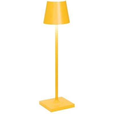 Zafferano , Lámpara Poldina Micro, Lámpara de Mesa Recargable e Inalámbrica con Control Táctil, Adecuada para Interior y Exterior, Atenuador, 2200-3000 K, Altura 27,5 cm, Color Ocre Zafferano , Lámpara Poldina Micro, Lámpara de Mesa Recargable e Inalámbrica con Control Táctil, Adecuada para Interior y Exterior, Atenuador, 2200-3000 K, Altura 27,5 cm, Color Ocre