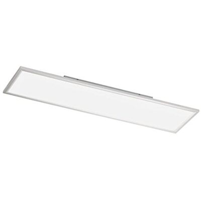 WOFI Lámpara de techo de metal integrada, 36 W, plata, 120 x 30 x 6,5 cm WOFI Lámpara de techo de metal integrada, 36 W, plata, 120 x 30 x 6,5 cm