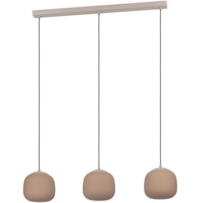 Eglo Lámpara colgante Cominio, luz de techo de 3 luces para comedor Eglo Lámpara colgante Cominio, luz de techo de 3 luces para comedor