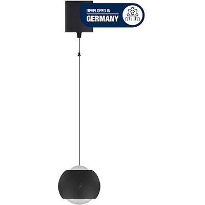 REV Lámpara colgante con batería, 120 lm, regulable en 3 niveles, altura regulable mediante tirón (20-155 cm) – Lámpara colgante para salón, ideal como lámpara de noche sin electricidad, color negro REV Lámpara colgante con batería, 120 lm, regulable en 3 niveles, altura regulable mediante tirón (20-155 cm) – Lámpara colgante para salón, ideal como lámpara de noche sin electricidad, color negro