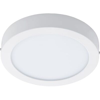 Eglo Lámpara LED de techo Fueva 1, 1 foco, material: metal fundido, plástico, color: blanco, diámetro: 30 cm, luz blanca cálida, IP44 Eglo Lámpara LED de techo Fueva 1, 1 foco, material: metal fundido, plástico, color: blanco, diámetro: 30 cm, luz blanca cálida, IP44