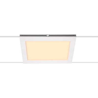 SLV foco para sistema de cable PLYTTA rectangular/Proyector, foco led, proyector de techo, luminaria de techo, iluminación de interior / 2700 K 9,8 W 750 lm blanco 120 grados SLV foco para sistema de cable PLYTTA rectangular/Proyector, foco led, proyector de techo, luminaria de techo, iluminación de interior / 2700 K 9,8 W 750 lm blanco 120 grados