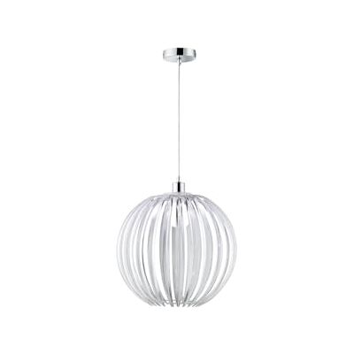 TRIO Serie 3041 Colgante, bombilla excluida, E27, 60 W, 230 V, A++, E, IP20, alto 150 cm, diámetro 40 cm, acrílico, transparente claro TRIO Serie 3041 Colgante, bombilla excluida, E27, 60 W, 230 V, A++, E, IP20, alto 150 cm, diámetro 40 cm, acrílico, transparente claro