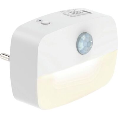 Ansmann Luz nocturna con sensor de movimiento y función crepuscular, enchufe LED, seguridad infantil y función de ahorro de energía, 3 niveles de brillo Ansmann Luz nocturna con sensor de movimiento y función crepuscular, enchufe LED, seguridad infantil y función de ahorro de energía, 3 niveles de brillo