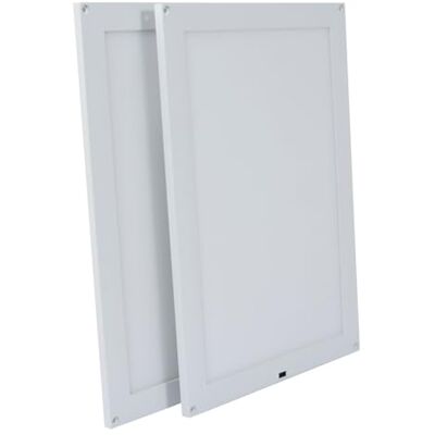 Gefom Lote de 2 luces LED de 30 x 20 cm, 6 W con sensor, color blanco Gefom Lote de 2 luces LED de 30 x 20 cm, 6 W con sensor, color blanco