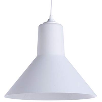 LUSSIOL Lámpara colgante (cristal, 30 x 30 cm), color blanco LUSSIOL Lámpara colgante (cristal, 30 x 30 cm), color blanco