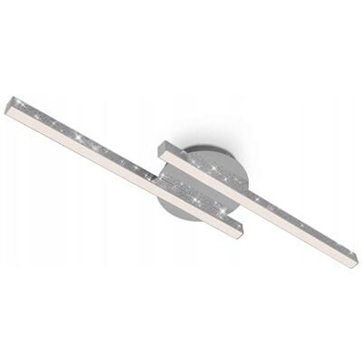 Briloner Leuchten Lámpara de Techo LED, Efecto Brillo, 10.5 W, 1400 Lúmenes, 3000 Kelvin, Cromo Briloner Leuchten Lámpara de Techo LED, Efecto Brillo, 10.5 W, 1400 Lúmenes, 3000 Kelvin, Cromo