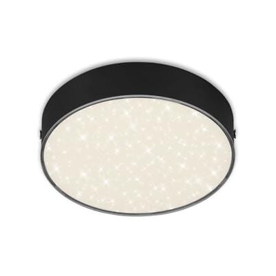 Briloner Leuchten Lámpara LED de Techo, Decoración de Estrellas, Temperatura de Color Blanco Neutro, Negro Briloner Leuchten Lámpara LED de Techo, Decoración de Estrellas, Temperatura de Color Blanco Neutro, Negro