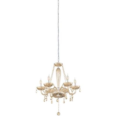 Eglo Lámpara colgante Basilano, candelabro vintage de 6 luces Eglo Lámpara colgante Basilano, candelabro vintage de 6 luces