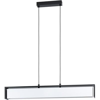 Eglo connect Valdelagrano-C Lámpara de techo (1 lámpara de techo, acero, madera y textil en negro, blanco, cambio de temperatura de color (cálido, neutro, frío), RGB, regulable, 100 cm Eglo connect Valdelagrano-C Lámpara de techo (1 lámpara de techo, acero, madera y textil en negro, blanco, cambio de temperatura de color (cálido, neutro, frío), RGB, regulable, 100 cm