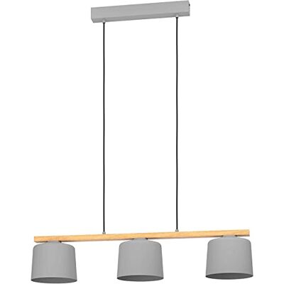 Eglo lámpara colgante mesa de comedor Mariel, barra de 3 luces para sala Eglo lámpara colgante mesa de comedor Mariel, barra de 3 luces para sala