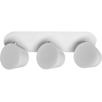 OSRAM LED Pack 3 focos pared/techo baño con Click-CCT blanco aluminio, temperatura color ajustable interruptor, IP44, montaje interior OSRAM LED Pack 3 focos pared/techo baño con Click-CCT blanco aluminio, temperatura color ajustable interruptor, IP44, montaje interior