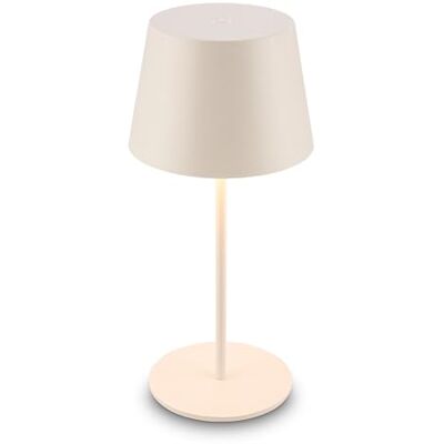 Briloner Lampara de mesa sin cable, control táctil regulable, luz blanco cálido, ip44, cable usb-c, batería reemplazable, mesita noche sin cable, mesa LED recargable, 9,5 x 20,5 cm, Blanco antiguo Briloner Lampara de mesa sin cable, control táctil regulable, luz blanco cálido, ip44, cable usb-c, batería reemplazable, mesita noche sin cable, mesa LED recargable, 9,5 x 20,5 cm, Blanco antiguo