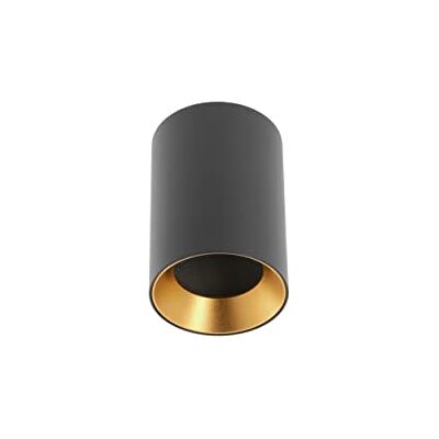 GTV lighting Aero II Lámpara de techo (aluminio, 70 x 100 mm, IP20, máx. 20 W, redonda), color negro GTV lighting Aero II Lámpara de techo (aluminio, 70 x 100 mm, IP20, máx. 20 W, redonda), color negro