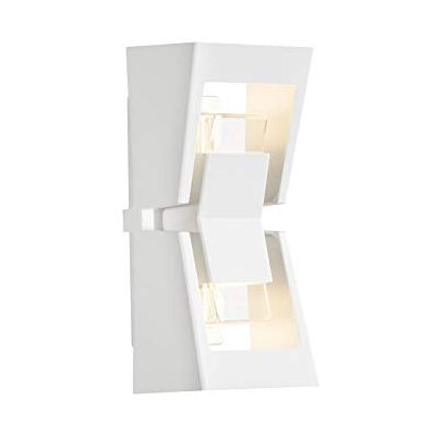 Konstsmide Potenza Lámpara de Pared (8 W, Montaje Sencillo, LED de Alta Potencia, Aluminio), Color Blanco Konstsmide Potenza Lámpara de Pared (8 W, Montaje Sencillo, LED de Alta Potencia, Aluminio), Color Blanco
