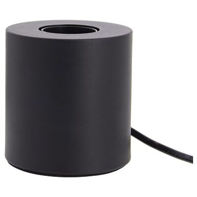 Xanlite Cylindrical table lamp in black metal, E27 base compatible, IP20, 60W max wattage Xanlite Cylindrical table lamp in black metal, E27 base compatible, IP20, 60W max wattage