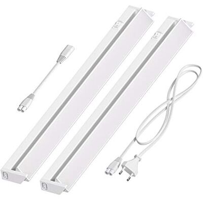 ledscom.de Lámpara LED bajo armario LIWO 58cm, orientable, 979lm c/u, blanco cálido Juego de 2 ledscom.de Lámpara LED bajo armario LIWO 58cm, orientable, 979lm c/u, blanco cálido Juego de 2
