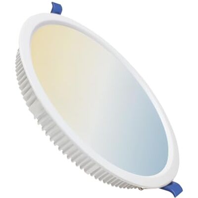 LED ATOMANT Downlight LED Empotrable Corte 205mm 32W CCT 3000-6500K Diametro 225mm, Con Selector de color CCT, 2800 Lumenes, Driver incluido LED ATOMANT Downlight LED Empotrable Corte 205mm 32W CCT 3000-6500K Diametro 225mm, Con Selector de color CCT, 2800 Lumenes, Driver incluido