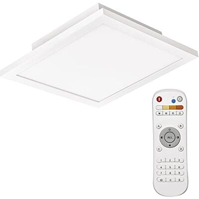 EMOS Lámpara de techo LED de 20 W regulable con mando a distancia, brillo ajustable 140-1400 lm y color de luz 2700-6000 K para salón, habitación infantil, dormitorio, pasillo, oficina EMOS Lámpara de techo LED de 20 W regulable con mando a distancia, brillo ajustable 140-1400 lm y color de luz 2700-6000 K para salón, habitación infantil, dormitorio, pasillo, oficina