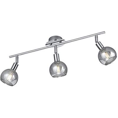 RL LIVE YOUR LIGHT Reality Leuchten Brest Lámpara de techo (metal cromado, cristal, 3 unidades, E14) RL LIVE YOUR LIGHT Reality Leuchten Brest Lámpara de techo (metal cromado, cristal, 3 unidades, E14)