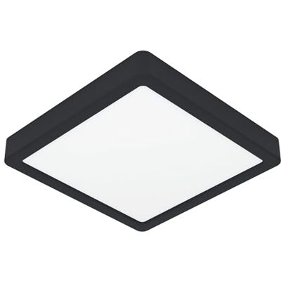 Eglo connect.z Fueva 6-Z Lámpara de techo LED para baño, domótica, ZigBee, aplicación y control por voz Alexa, blanco cálido y frío, RGB, atenuable, IP44, 22 x 22 cm, negra Eglo connect.z Fueva 6-Z Lámpara de techo LED para baño, domótica, ZigBee, aplicación y control por voz Alexa, blanco cálido y frío, RGB, atenuable, IP44, 22 x 22 cm, negra