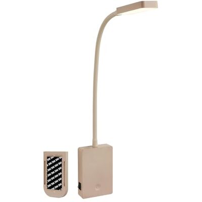 Briloner Aplique pared sin cable con batería recargable, táctil, luz blanca cálida, apliques dormitorio, lampara pared, 6x3x50 cm, beige Briloner Aplique pared sin cable con batería recargable, táctil, luz blanca cálida, apliques dormitorio, lampara pared, 6x3x50 cm, beige