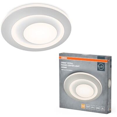 OSRAM Plafón ORBIS SPIRAL RD CL 400mm, blanco, 27W, 3000lm, color de luz blanco cálido, distribución de luz directa e indirecta, larga vida útil, redondo, IP20, 3000K. OSRAM Plafón ORBIS SPIRAL RD CL 400mm, blanco, 27W, 3000lm, color de luz blanco cálido, distribución de luz directa e indirecta, larga vida útil, redondo, IP20, 3000K.