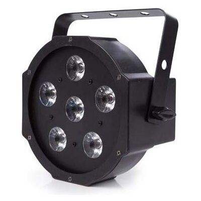 Velleman HQ de Power Flat Par de 6 x 3 W RGB de LED, plástico, 2 G7, 13 W, Negro, 25 x 24 x 15 cm Velleman HQ de Power Flat Par de 6 x 3 W RGB de LED, plástico, 2 G7, 13 W, Negro, 25 x 24 x 15 cm