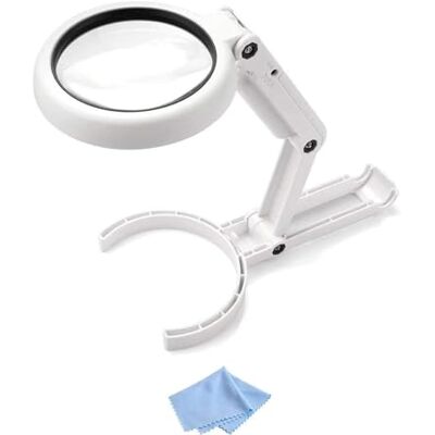 Velamp Lámpara de mano o de mesa de 8 LED con lente 5X / 11X Velamp Lámpara de mano o de mesa de 8 LED con lente 5X / 11X