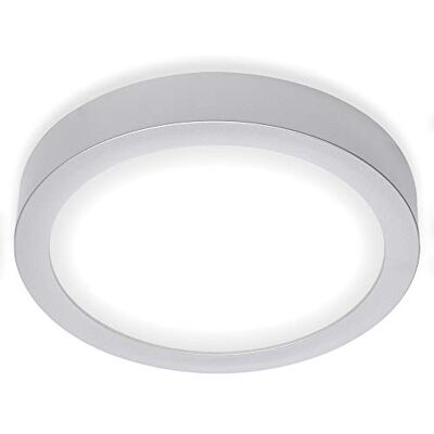 BRILONER Luz de Techo LED - 22,5cm, 16,5W, Cromo Mate - Lámpara de Techo BRILONER Luz de Techo LED - 22,5cm, 16,5W, Cromo Mate - Lámpara de Techo