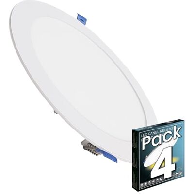 LED ATOMANT 4x Downlight LED Empotrable Corte 205mm 20W Color Luz Calida Diametro 220mm, Color Blanco Calido 3000K, 1800 Lumenes, Driver incluido LED ATOMANT 4x Downlight LED Empotrable Corte 205mm 20W Color Luz Calida Diametro 220mm, Color Blanco Calido 3000K, 1800 Lumenes, Driver incluido