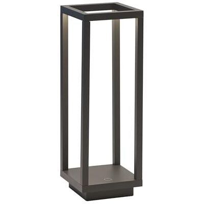 Zafferano , Home Pro, Lámpara de Mesa Recargable e Inalámbrica con Control Táctil, Adecuada para Interior y Exterior, Atenuador, 3000 K, Altura 29,4 cm, Color Gris Oscuro Zafferano , Home Pro, Lámpara de Mesa Recargable e Inalámbrica con Control Táctil, Adecuada para Interior y Exterior, Atenuador, 3000 K, Altura 29,4 cm, Color Gris Oscuro