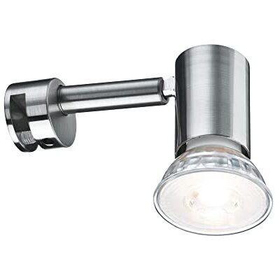Paulmann 99905 Luminaria para espejo Galeria LED, lámpara para espejo Simplo, lámpara de baño, acero mate, iluminación para espejo incl. fuente de luz 1x53 W GU10 Paulmann 99905 Luminaria para espejo Galeria LED, lámpara para espejo Simplo, lámpara de baño, acero mate, iluminación para espejo incl. fuente de luz 1x53 W GU10