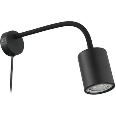 Eglo Lámpara de pared LED Portella, aplique interior orientable, foco Eglo Lámpara de pared LED Portella, aplique interior orientable, foco
