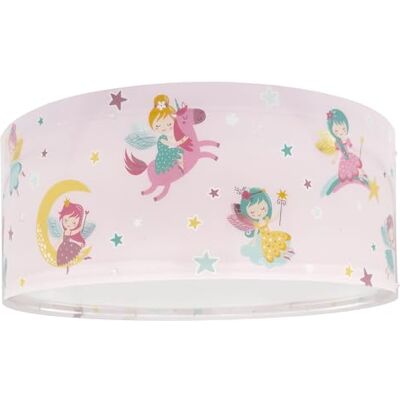Dalber Lámpara Plafón De Techo Infantil Fairy Dreams Hadas Rosa, , Plafones Infantiles, E27-2 x 15W Dalber Lámpara Plafón De Techo Infantil Fairy Dreams Hadas Rosa, , Plafones Infantiles, E27-2 x 15W