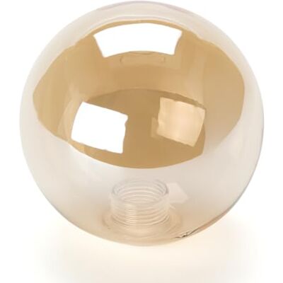 Orion Pantalla de vidrio Lampenglas G9 con rosca interior 10 cm Vidrio de repuesto Agujero 22 mm Cromo Reflexión Ámbar Oro Orion Pantalla de vidrio Lampenglas G9 con rosca interior 10 cm Vidrio de repuesto Agujero 22 mm Cromo Reflexión Ámbar Oro