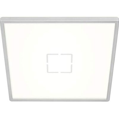 Briloner Leuchten Plafón LED, plafón con efecto retroiluminado, 22 vatios, 3.000 lúmenes, 4.000 Kelvin, cuadrado, blanco-plata, 420x420x29mm (LxAxA) Briloner Leuchten Plafón LED, plafón con efecto retroiluminado, 22 vatios, 3.000 lúmenes, 4.000 Kelvin, cuadrado, blanco-plata, 420x420x29mm (LxAxA)