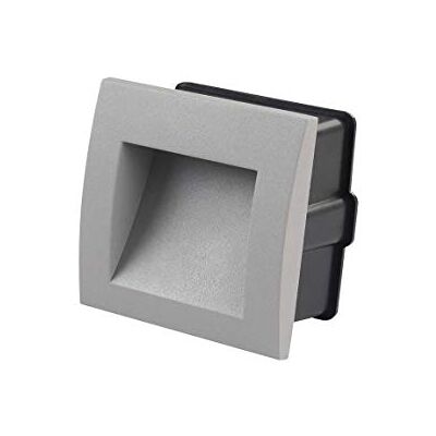 EMOS , lámpara LED empotrable de orientación 90 × 90, 1 W blanco cálido IP54, aluminio, Grey, 10,5 x 9 cm EMOS , lámpara LED empotrable de orientación 90 × 90, 1 W blanco cálido IP54, aluminio, Grey, 10,5 x 9 cm