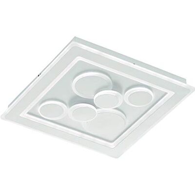 Fischer & Honsel Lámpara de techo Ratio 1 x LED 49,0 W, color blanco, control CCT continuo, regulable sin niveles, , 50,1 x 50,1 x 5,3 cm (largo x ancho x alto), 4300 lm, 3000 K 6500 K Fischer & Honsel Lámpara de techo Ratio 1 x LED 49,0 W, color blanco, control CCT continuo, regulable sin niveles, , 50,1 x 50,1 x 5,3 cm (largo x ancho x alto), 4300 lm, 3000 K 6500 K